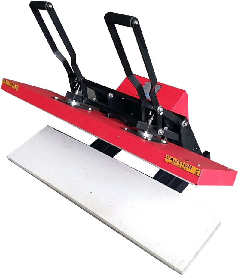 Heat Press Machine Redand Black PNG image