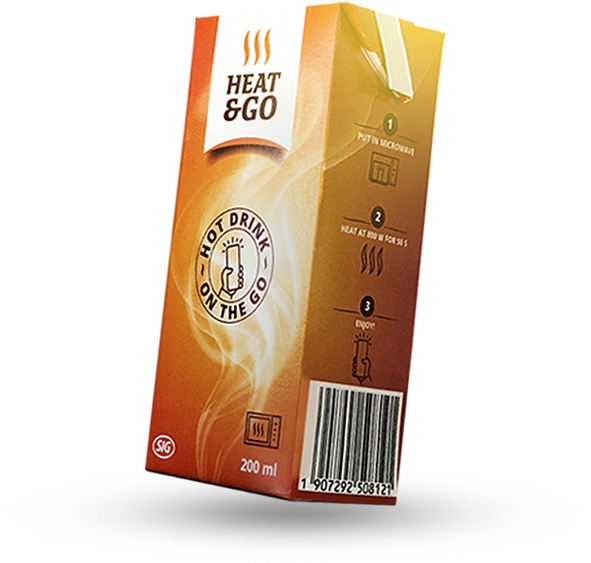 Heatand Go Hot Drink Carton PNG image