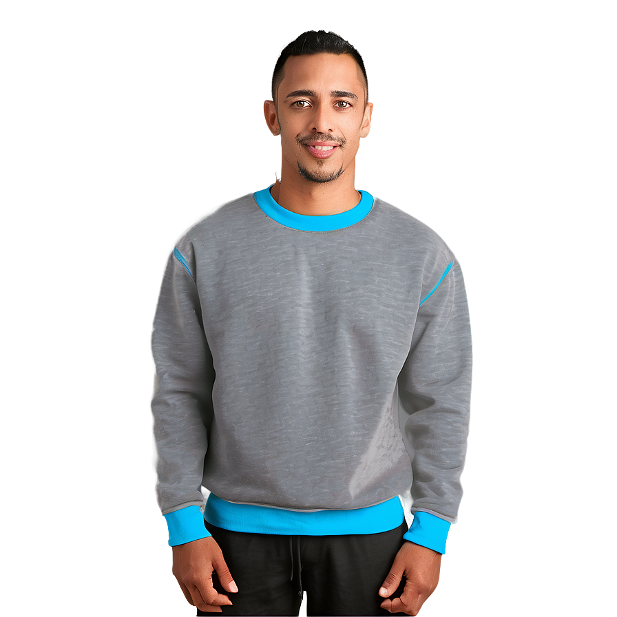 Heathered Crewneck Sweatshirt Png Xqw64 PNG image