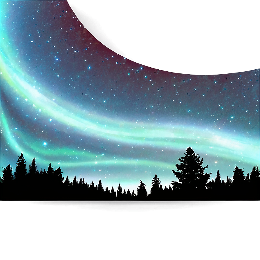 Heavenly Aurora Starry Sky Png 06202024 PNG image