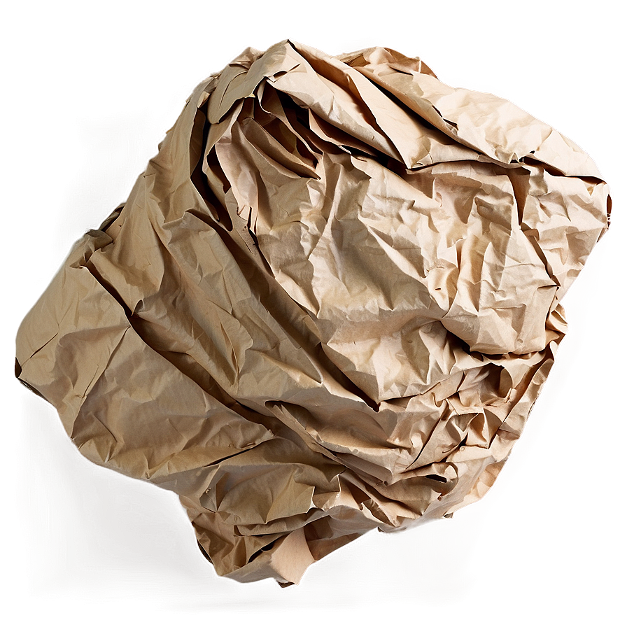 Heavy Crumpled Paper Png 05242024 PNG image