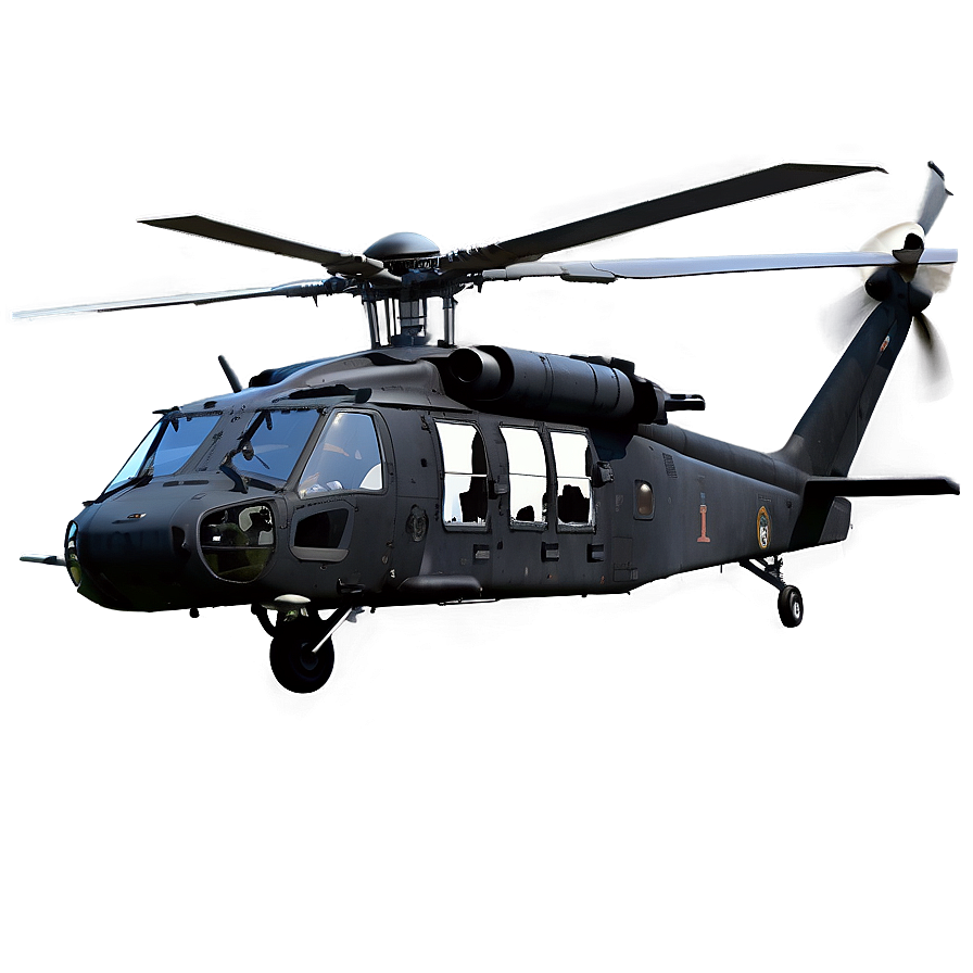 Heavy Duty Black Hawk Helicopter Png Mxw PNG image