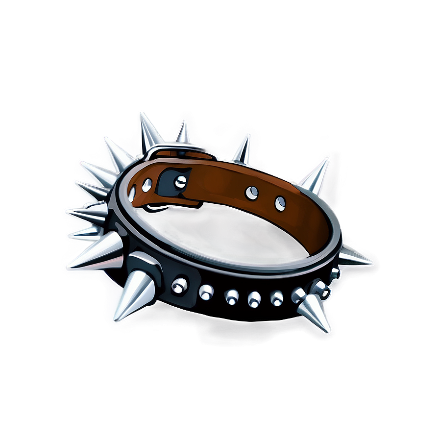 Heavy Duty Spiked Collar Png 06272024 PNG image