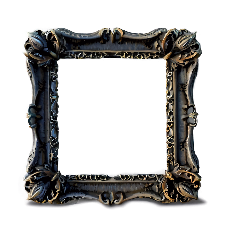 Heavy Gothic Frame Png 34 PNG image