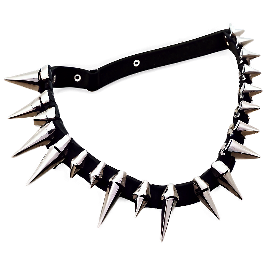 Heavy Metal Spiked Choker Png Thv PNG image