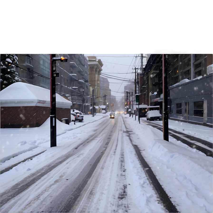 Heavy Snowfall Street Png Rxt PNG image