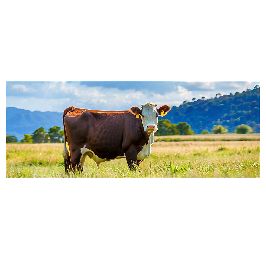 Heifer In Field Png 15 PNG image