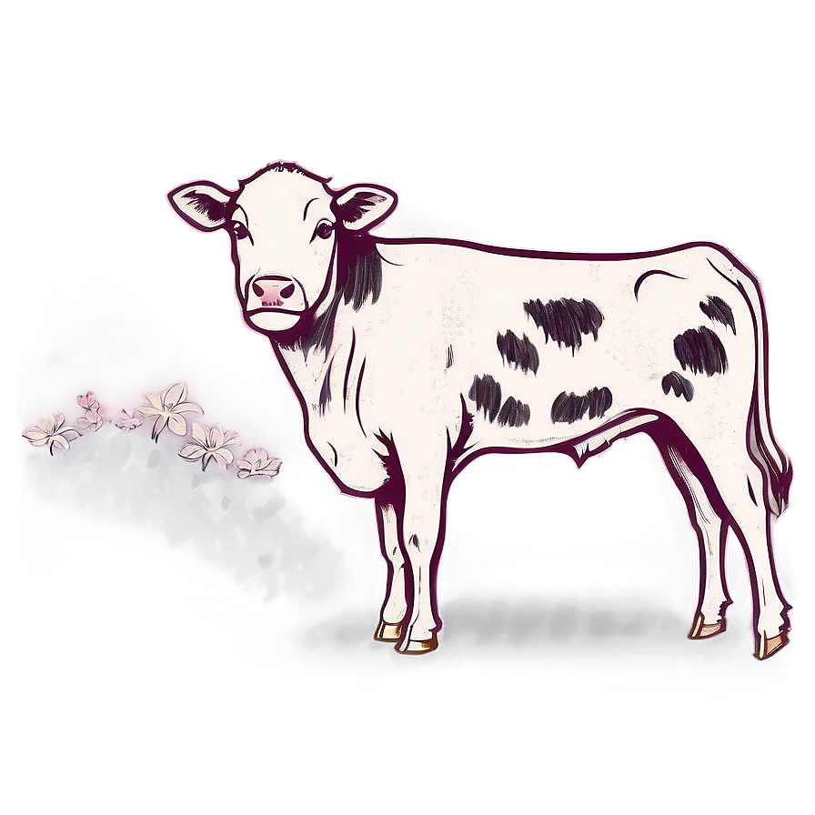 Heifer Outline Drawing Png 86 PNG image