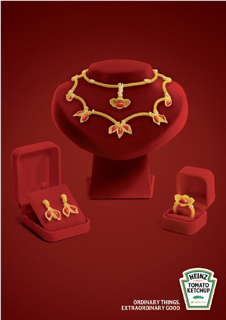 Heinz Ketchup Jewelry Ad PNG image