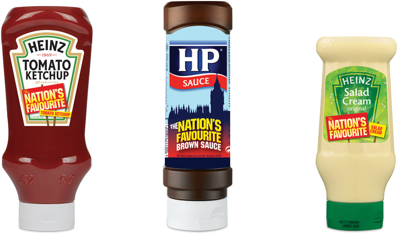 Heinzand H P Sauces Variety PNG image