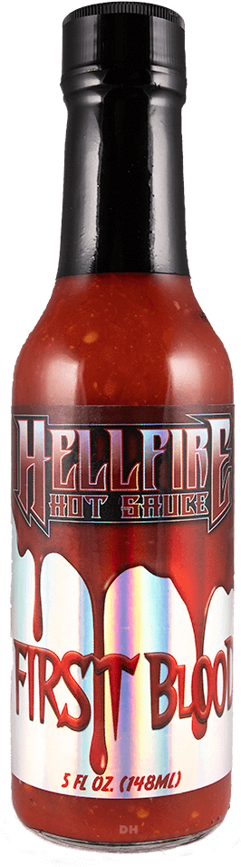 Hellfire First Blood Hot Sauce PNG image