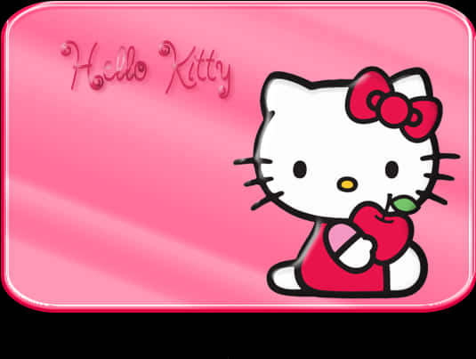 Hello Kitty Apple Illustration PNG image