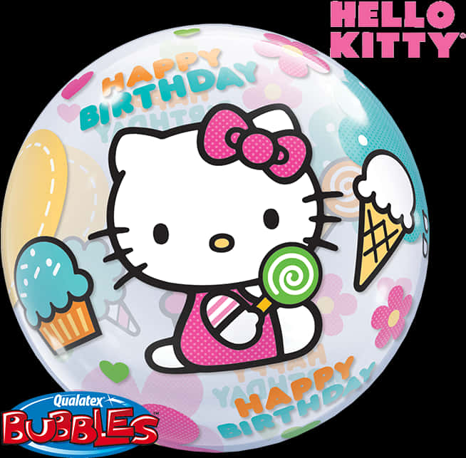 Hello Kitty Birthday Balloon PNG image