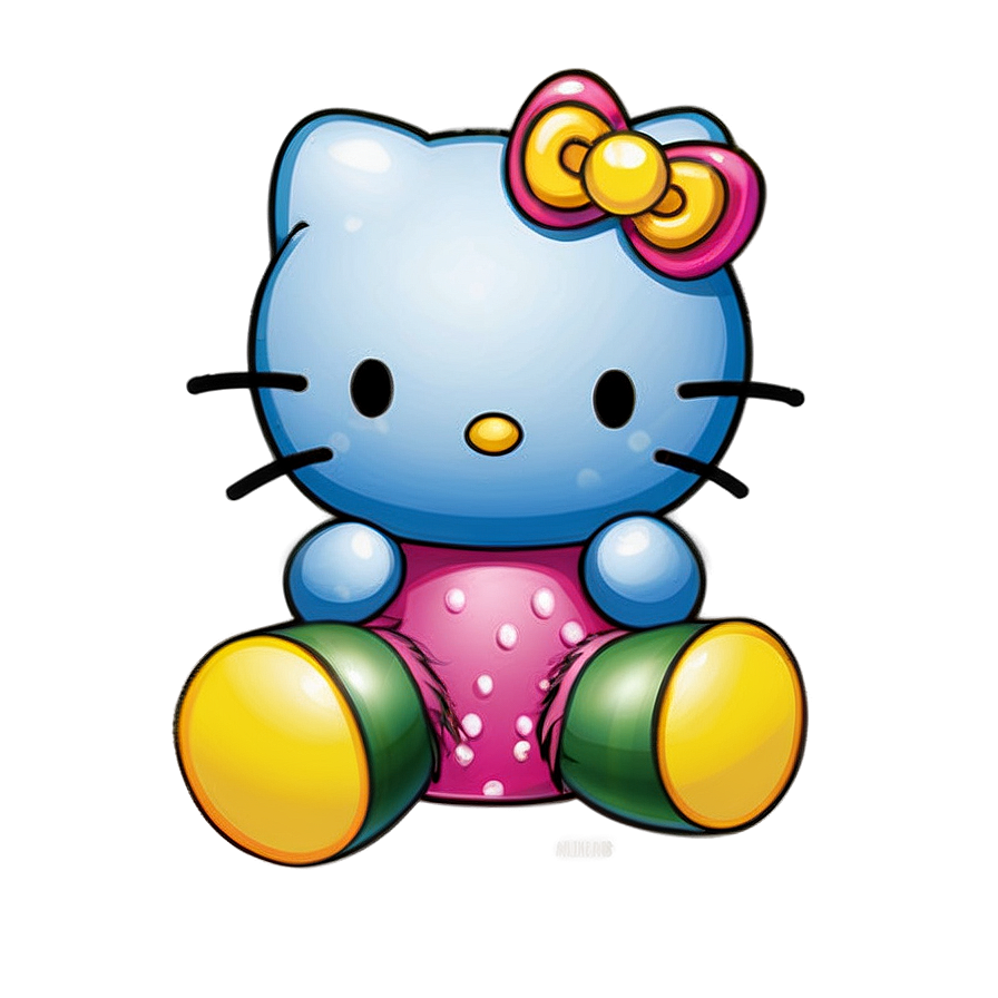 Hello Kitty Rainbow Png Bdu PNG image