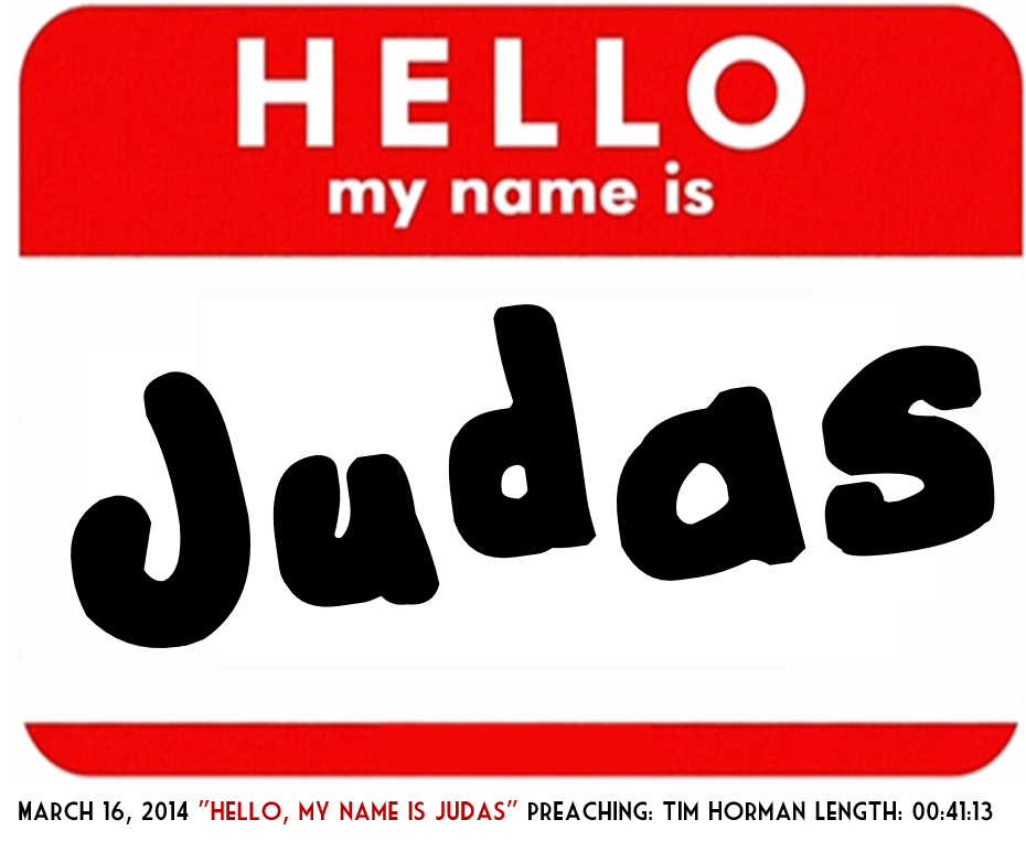 Hello My Name Is Judas Label PNG image