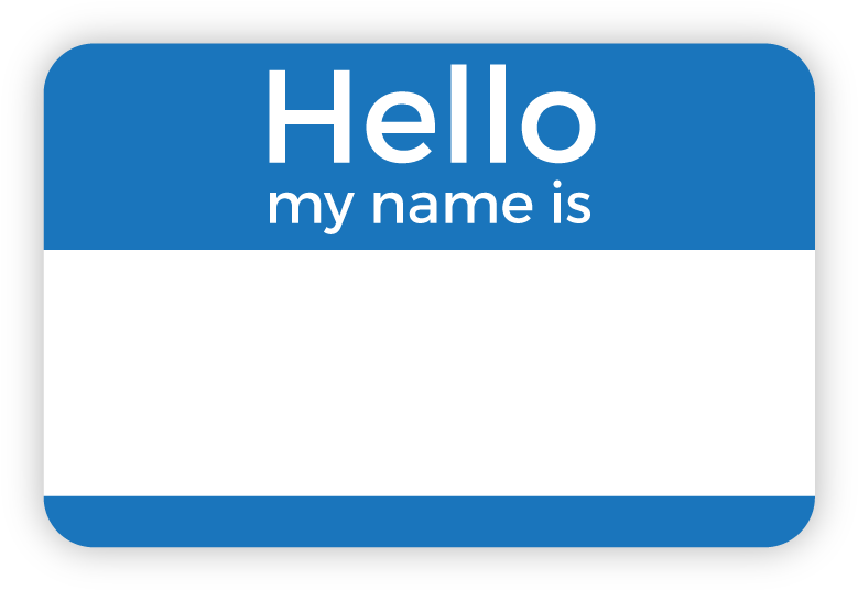 Hello My Name Is Name Tag PNG image