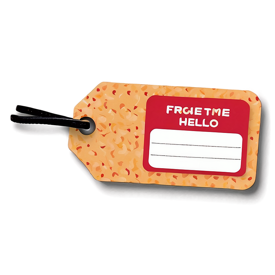 Hello My Name Is Tag Png Cff9 PNG image