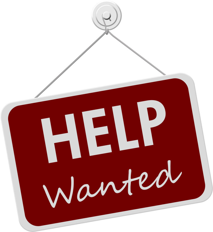 Help Wanted Sign Hanging PNG image