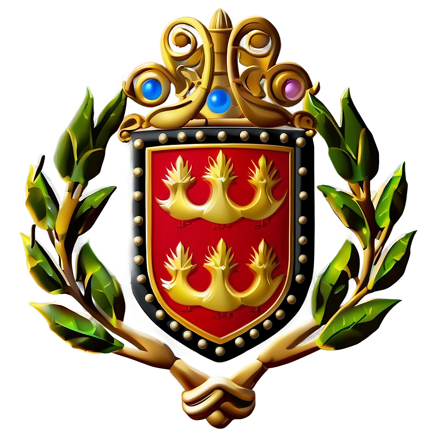 Heraldic Laurel Crest Png Fin76 PNG image