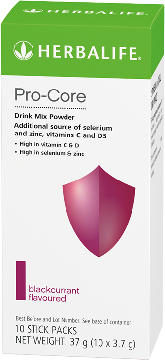 Herbalife Pro Core Drink Mix Powder Packaging PNG image