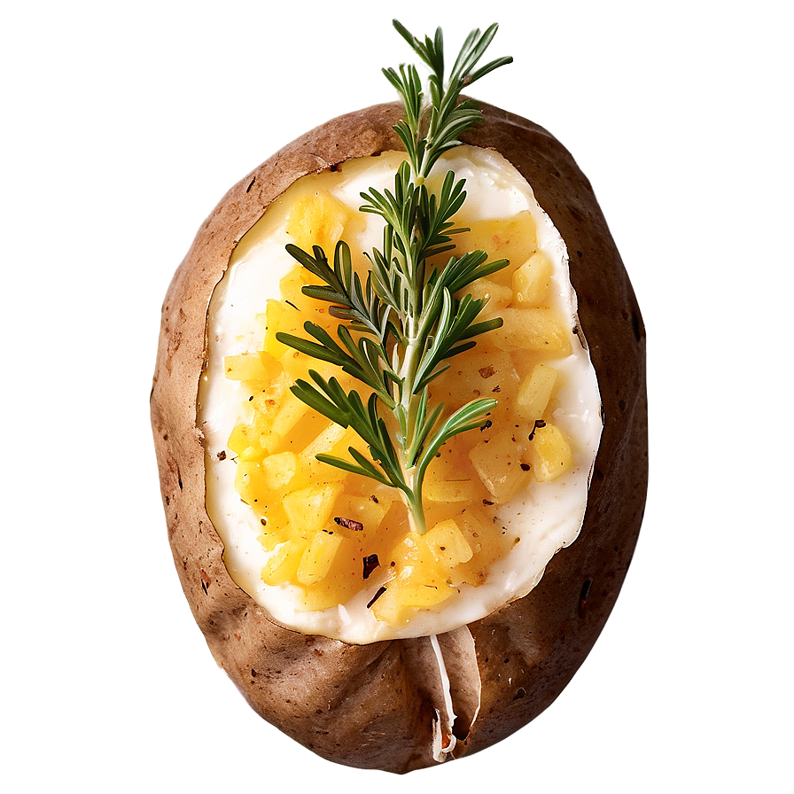 Herbed Baked Potato Png 77 PNG image