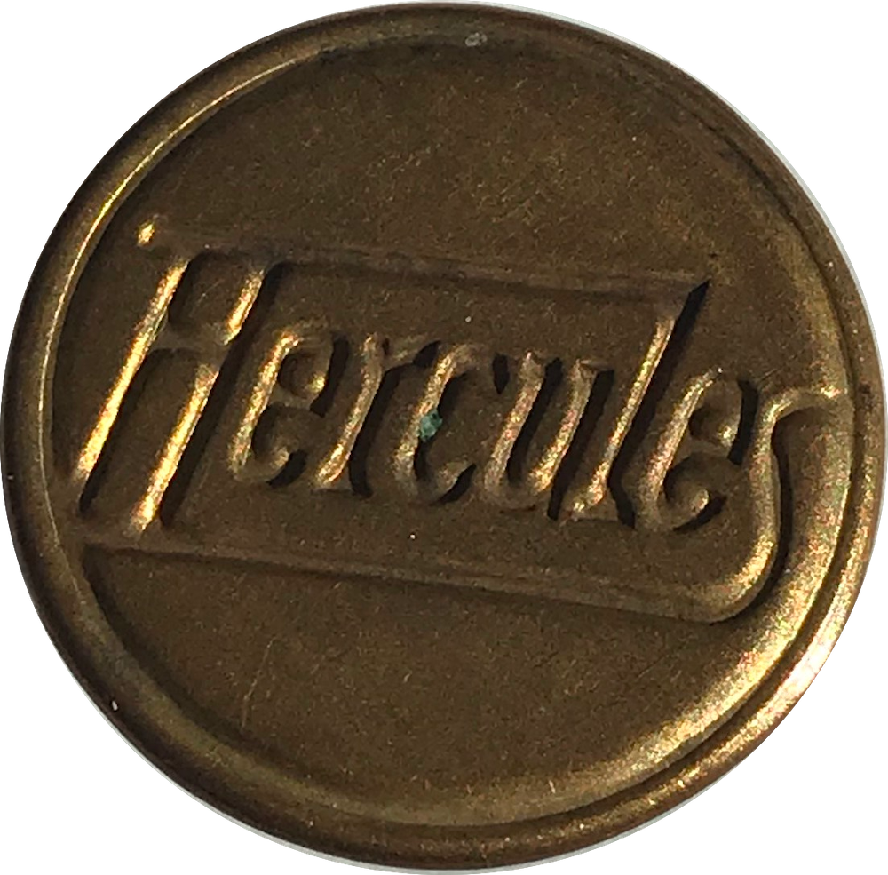 Hercules Branded Metal Button PNG image