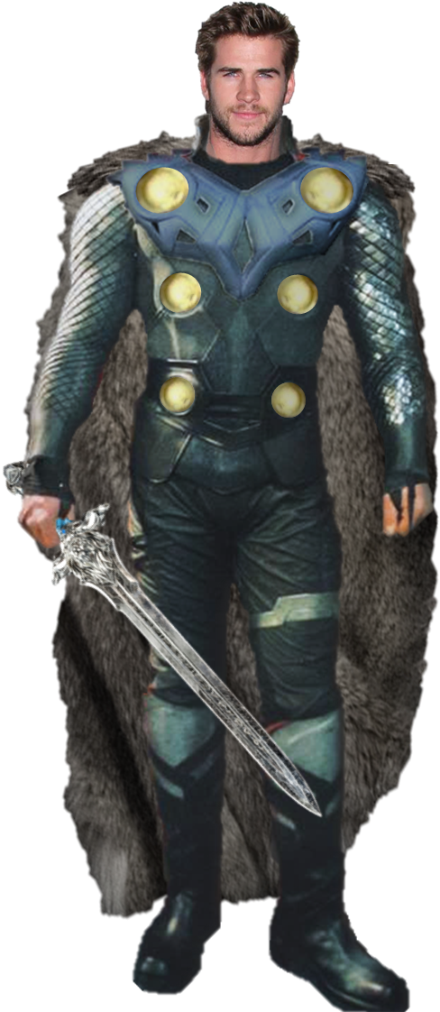 Heroic_ Figure_in_ Armor_with_ Sword.png PNG image