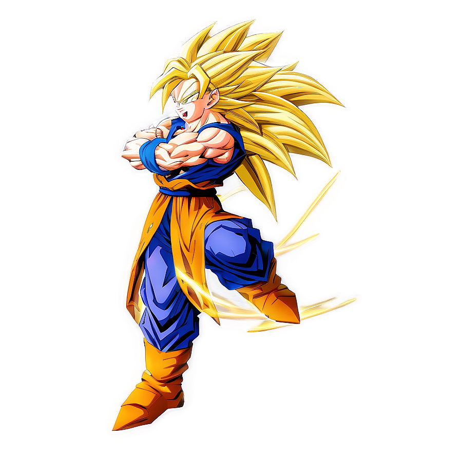 Heroic Goku Ssj3 Pose Png 10 PNG image