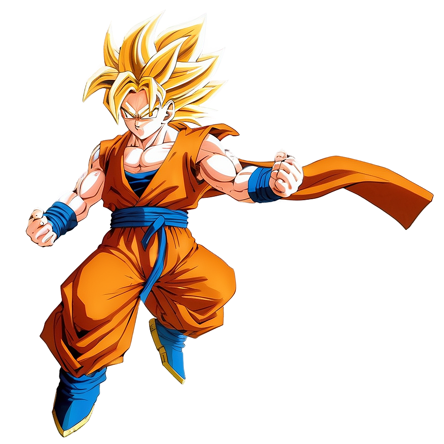 Heroic Goku Ssj3 Pose Png Beh3 PNG image