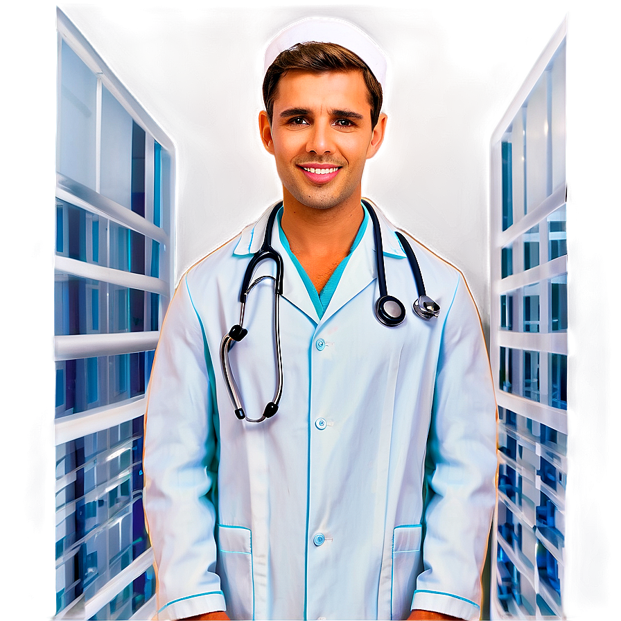 Heroic Male Nurse Png 36 PNG image