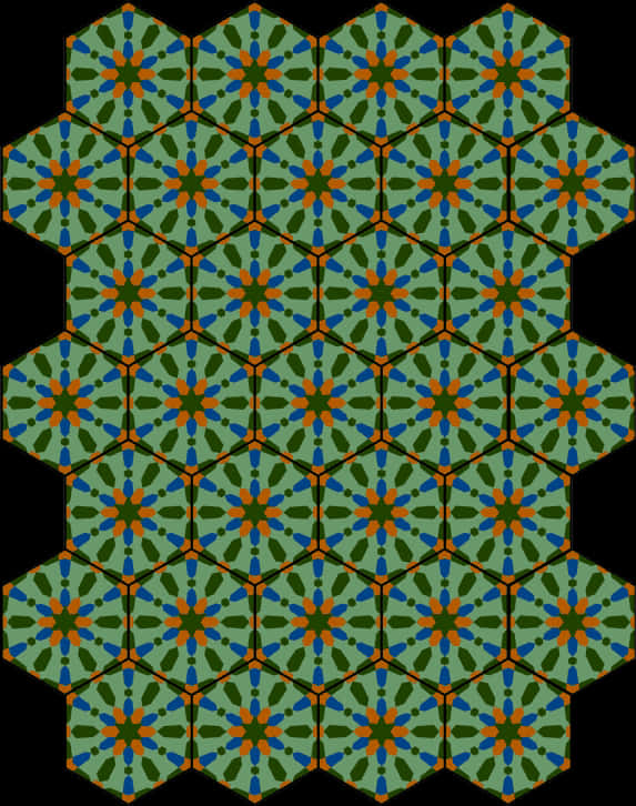 Hexagonal Tile Pattern PNG image