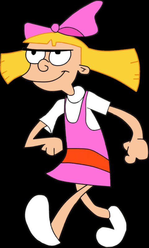 Hey Arnold Character Walking PNG image