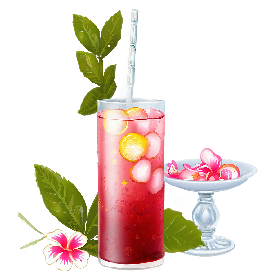 Hibiscus Iced Tea Charm Png Xra PNG image