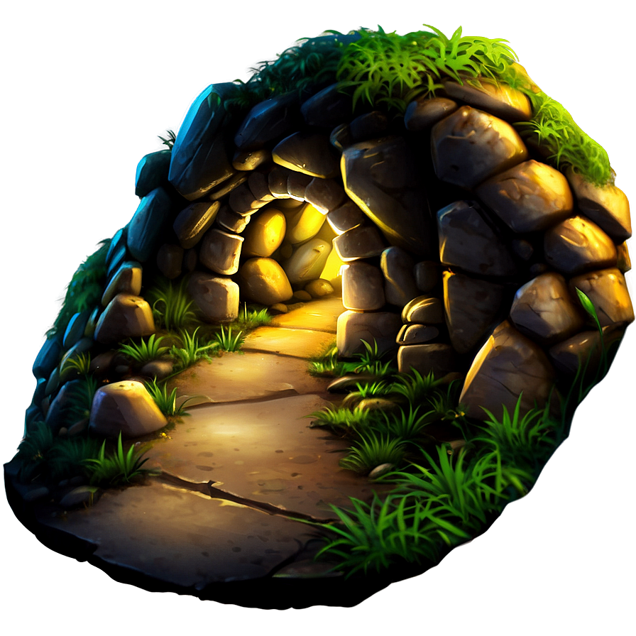 Hidden Cave Path Png 06202024 PNG image