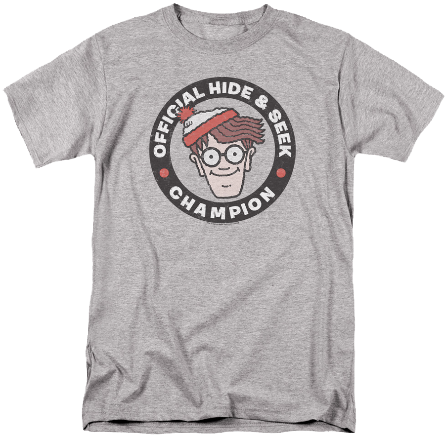 Hideand Seek Champion Tshirt PNG image