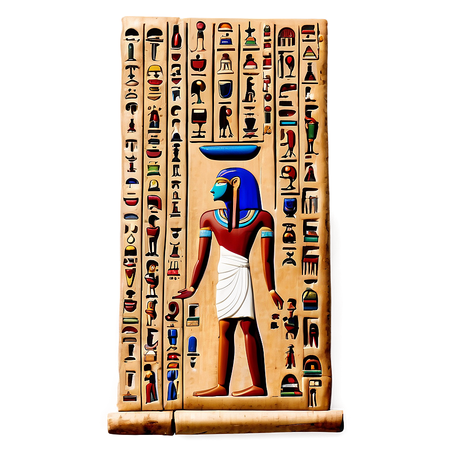 Hieroglyphics On Papyrus Png 78 PNG image