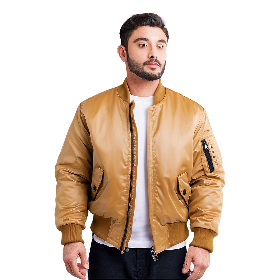 High Collar Bomber Jacket Png Llb10 PNG image