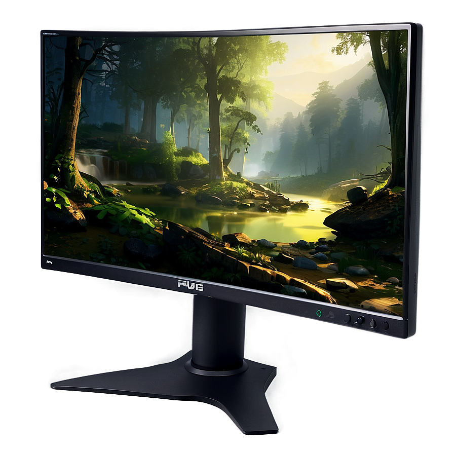 High Contrast Gaming Monitor Png 13 PNG image