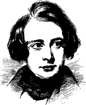 High Contrast Portrait Sketch PNG image