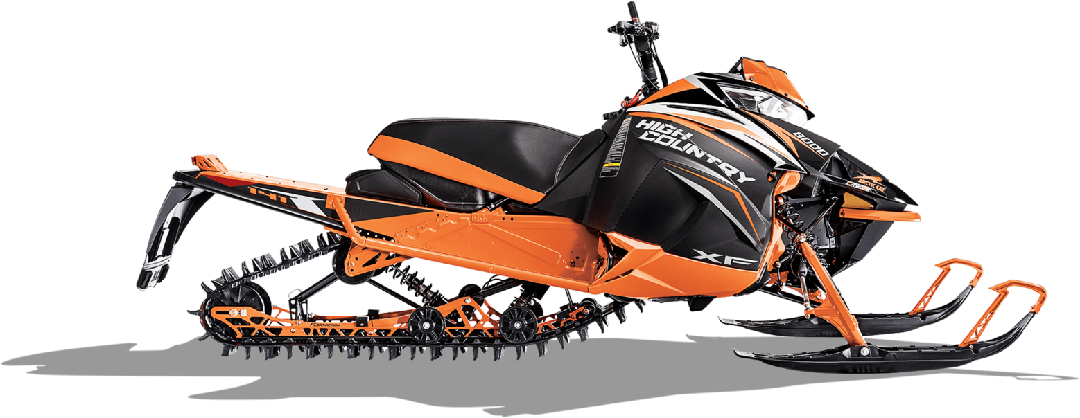 High Country X F Snowmobile Side View PNG image