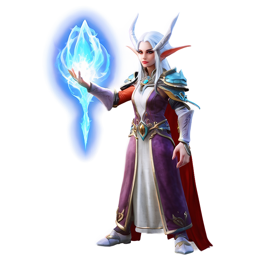 High Elf Mage Spellcasting Png Bur PNG image