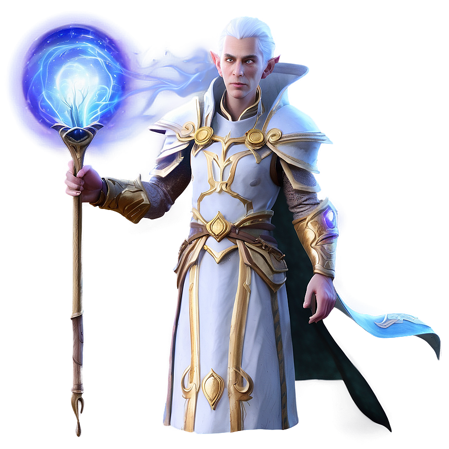 High Elf Mage Spellcasting Png Flc PNG image