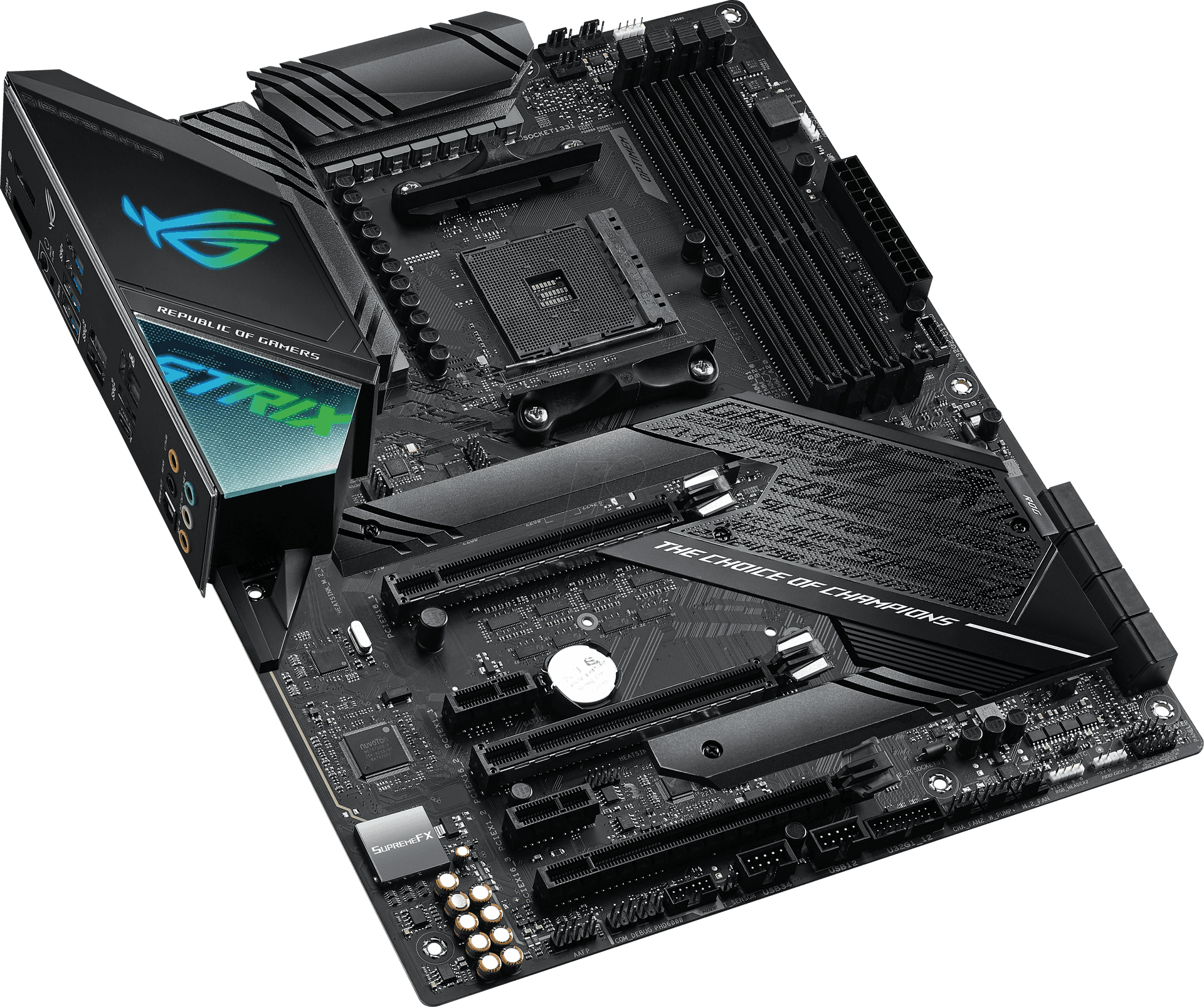 High End Gaming Motherboard R O G Strix PNG image