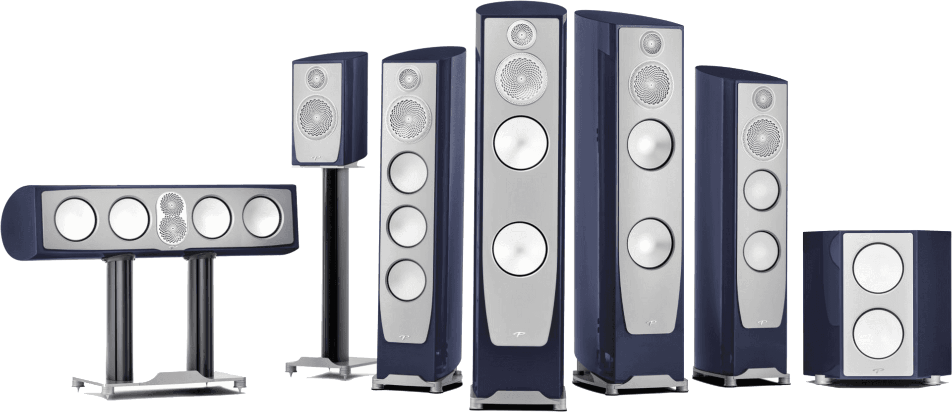 High End Surround Sound Speaker System PNG image