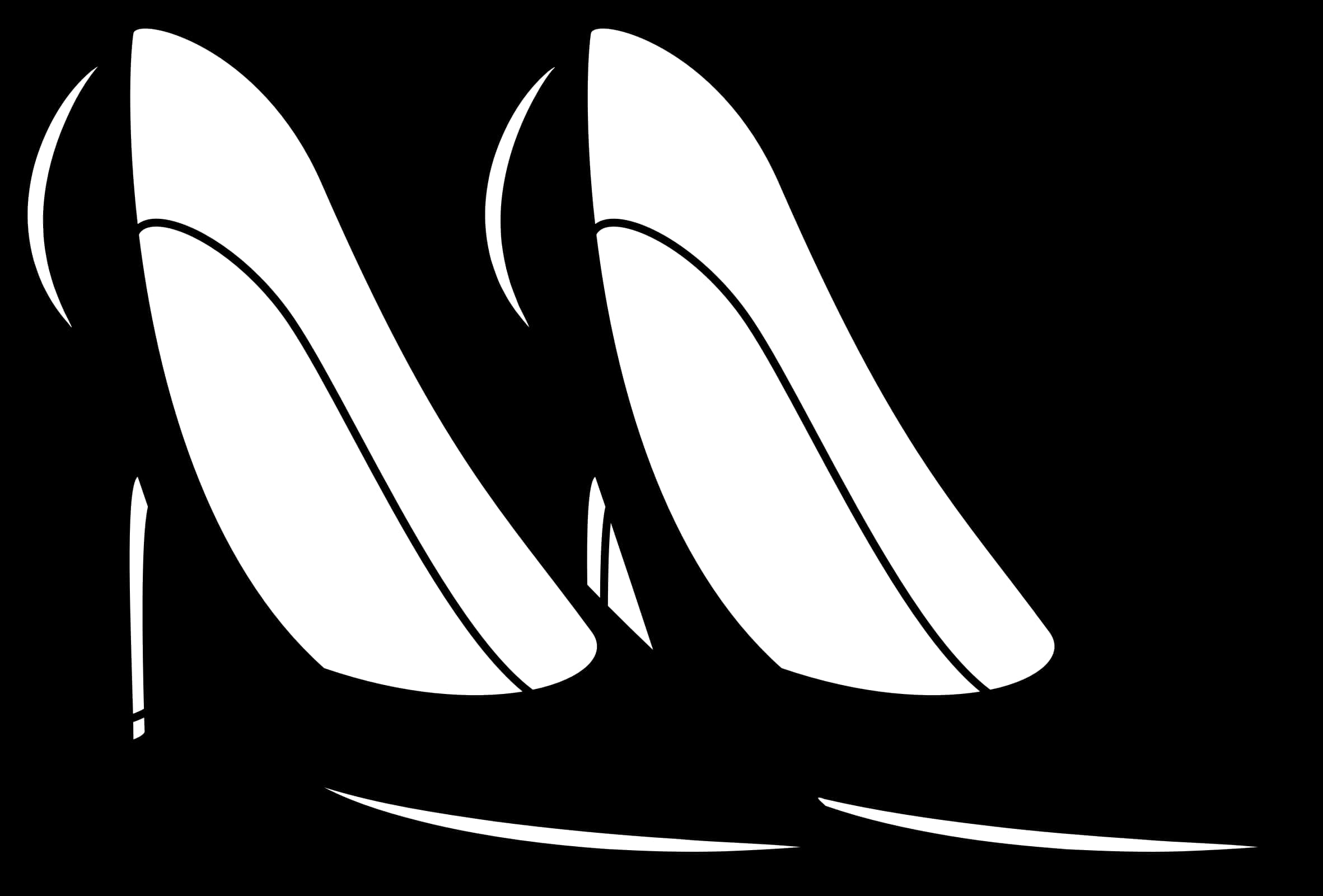 High Heel Silhouette Graphic PNG image