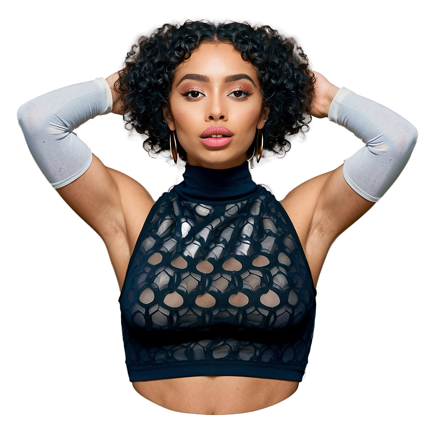 High Neck Crop Top Png 05252024 PNG image