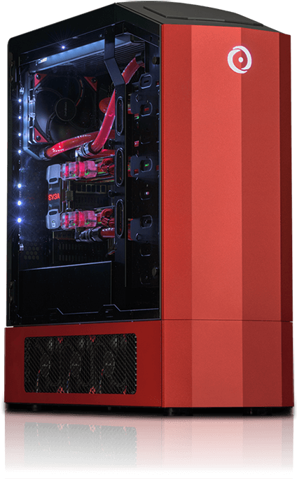 High Performance Red Gaming P C PNG image