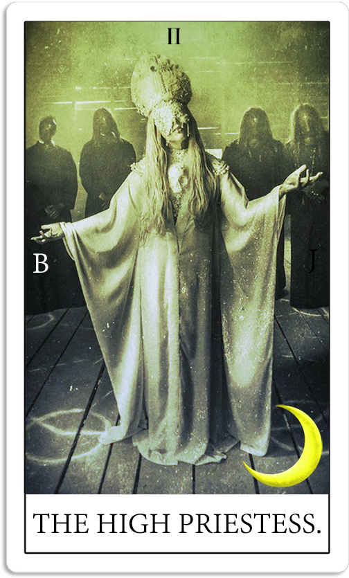 High Priestess Tarot Card PNG image