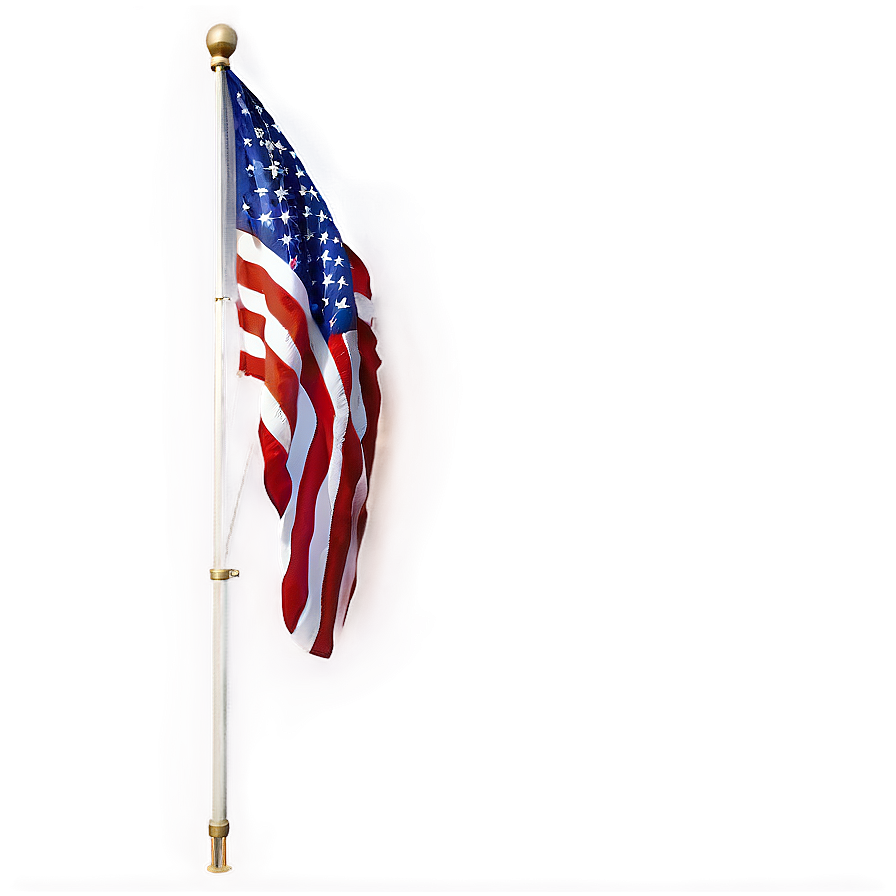 High-quality American Flag And Pole Image Png 19 PNG image