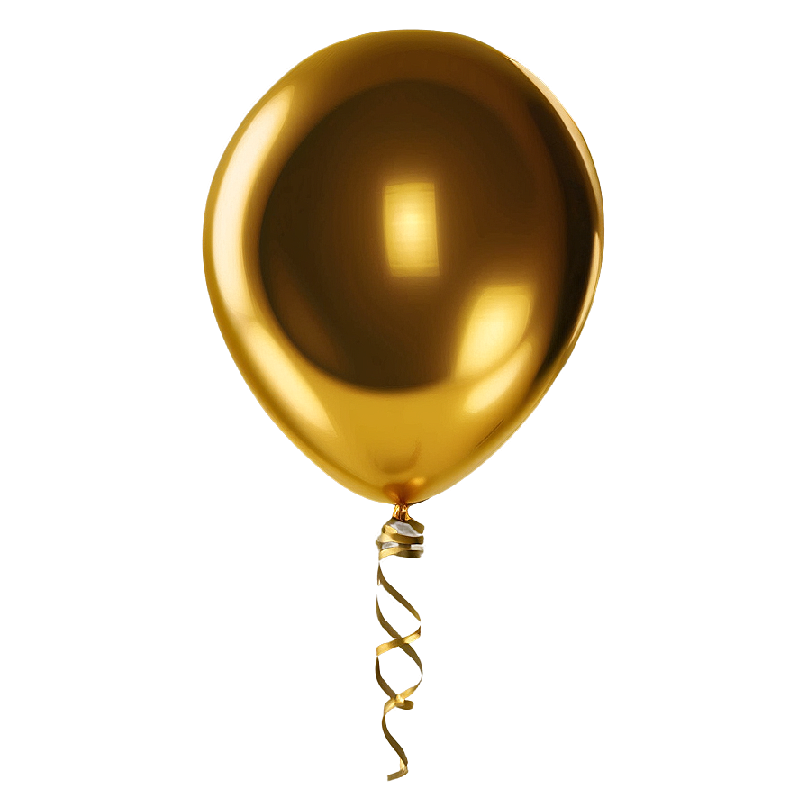 High-quality Gold Balloon Png Svv19 PNG image